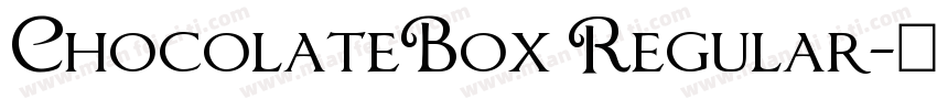 ChocolateBox Regular字体转换
